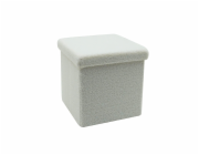 Pouf Domoletti HS522-10, šedý, 38 cm x 38 cm x 38 cm