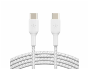 Belkin BOOST CHARGE™ USB-C/USB-C kabel, 2m, bílý - odolný