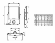 PHILIPS LED reflektor + pohyb.čidlo infra 50W plochý 6000lm, 3000/4000/6500K  P736184