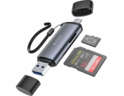 Tech-Protect Čtečka karet Čtečka karet Tech-Protect Ultraboost SD/microSD šedá