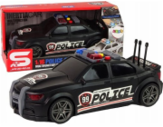 LeanToys Sportovní auto Policejní 1:16 Černý zvuk