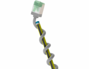 Goobay Ultra-flexibilní patch kabel Cat.8.1 tenký, U/FTP (šedý, 5 metrů, extra krátké zástrčky)