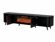 Cama RTV skříňka Volare 200 x 39 x 49 cm černá/san sebastian + krb
