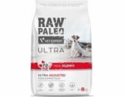 VETEXPERT Raw Paleo Ultra Mini Puppy Mono Beef - suché krmivo pro štěňata malých plemen - 8 kg