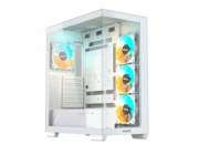 GIGABYTE C500 PANORAMIC STEALTH ICE/Midi Tower/Transpar./Bílá