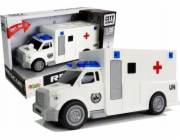 LeanToys Sanitka s motorizovanou sanitkou 1:20 se zvukem LEAN Toys