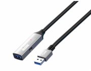 PremiumCord USB 3.2 repeater a predlžovací kábel Male-Female, 5Gbps Aluminium 15m