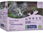 BOZITA Tasty meat menu Box - mokré krmivo pro kočky - 12 x 85g