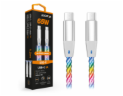 ALIGATOR Datový kabel LIGHT 3A, 65W USB-C/USB-C 0,5m