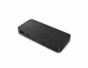 Lenovo USB-C 3.2 Gen 2 Dual Display Travel Dock, adaptér