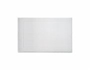 Koupelnová předložka LAVINIA 100% biobavlna bílá 60x100 cm KL-23914