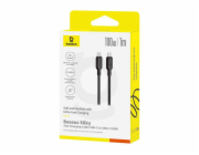 Rychlonabíjecí kabel Baseus Silky USB-C/USB-C 1m 100W černý