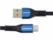 PREMIUMCORD Kabel USB-C na USB 2.0, Nabíjecí, 5A, 1m