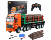 RC Huina 1:18 dálkově ovládaný nákladní vůz na přepravu dřeva