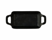 Pekáč litinový s podstavcem COOK & SHARE 17x10x2,5 cm černá BGMP-3807-4