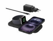 Belkin BOOST CHARGE™ PRO Qi2 2v1 Bezdrátová skládací cestovní podložka pro iPhone/Apple Watch/AirPods, černá