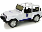 LeanToys Terénní vozidlo Policejní auto Bílé