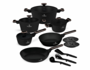 Sada nádobí s titanovým povrchem 15 ks Black Rose Collection BH-8363