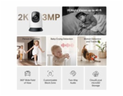 Kamera TP-Link Mercusys MC210 IP, 3MPx, WiFi, přísvit