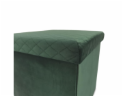 Pouf Domoletti Mateo, zelený, 38 cm x 38 cm x 38 cm