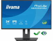 24" iiyama XB2492HSU-B1:IPS,FHD,HDMI,DP,green,HAS