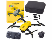LeanToys Dron D11 s dálkovým ovládáním, HD kamera, Wifi, ovládání gesty, žlutá