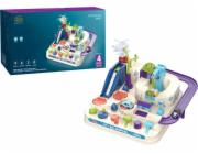 LeanToys Interaktivní překážková dráha Parkování pro děti Čtyři auta LEAN Toys