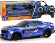 LeanToys Sportovní auto na dálkové ovládání 1:24 modré