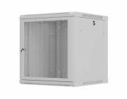 Lanberg Nástěnná rozvaděčová skříň do racku 12U 600x600, šedá, perforované dveře (ploché balení)