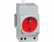 Legrand Modulární zásuvka 2P+Z 10/16A s krytem na lištu G382 (004282)