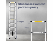 ExtraLink TELESKOPICKÝ ŽEBŘÍK LAD26ST 2,6 M