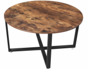 kontrast Nízký kulatý konferenční stolek v loftu, 88 cm