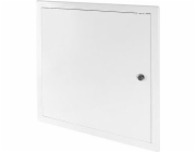 AWENTA Bílá plastová revizní dvířka se zámkem 450 x 450 mm (DT17Z)