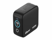 VERBATIM Mini GaN Nabíječka s displejem 100W, 2xUSB-C, 1xUSB-A, šedá