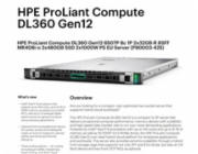 HPE PL DL360g12 6507P (3.5/8C) 2x32G (P69727) 2x480G MR408i-o 8SFF 2x1000W 2p10G-T NBD333 Smart Choice