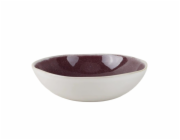 DOMOLETTI Miska Cherry Velvet, hnědá/bílá/žlutá, 18,5 cm