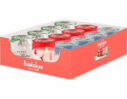 Svicka Bolsius Starlight, 82x68 mm, 3 druhy vuni, ve skle, bal. 12 ks