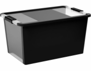 Box s vekom KIS Bi-Box L, 40 lit., čierny, 35x55x28 cm