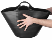 Kbelík Strend Pro Flexi, černý, konstrukce, s ušima, 39x35,5 cm, 27 litrů