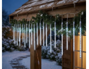 MagicHome vánoční řetěz Icicle, 720 LED studená bílá, 24 palců, efekt vodopádu, 230 V, 50 Hz, IP44, 