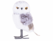 MagicHome Vánoční sova, fialová, 13 cm