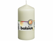 Svíčka Bolsius Pillar 120/60 mm, válcová, krémová