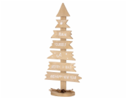 Dekorace MagicHome Christmas Woodeco, stromek se stoly, balení. 2 ks, 40x17 cm