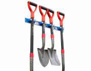 Držák na nářadí a rukojeti TT5039, Alu + plast, 4 polohy, montáž na stěnu, 2-3 cm