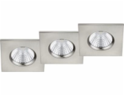 Trio Zagros LED zapuštěné svítidlo saténové 650610307