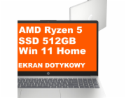 HP 15-FC0146DDX Ryzen 5 7520U 15,6" WUXGA dotykový IPS 8 GB SSD 512 GB Windows 11 Natural Silver (REPACK) 2 roky Nový / Repack