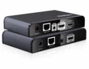 PREMIUMCORD HDMI extender na 120m přes LAN, over IP, HDBitT, lokální HDMI výstup