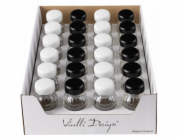 Vialli Design Stojan s kořenkami Vilagio 12 bílých + 12 černých 1333