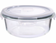 Dóza MagicHome, skleněná, kulatá, 950 ml, s víkem, s ventilačním ventilem