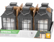 Lampáš Strend Pro Garden, solárny, efekt plameňa, 10,5x10,5x19 cm, Sellbox 6 ks
